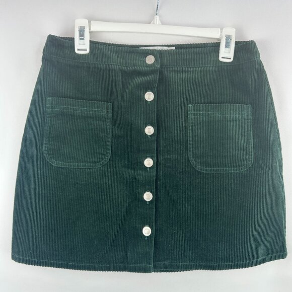 NWOT Twik preppy green corduroy mini skirt – Size Medium - Picture 1 of 5